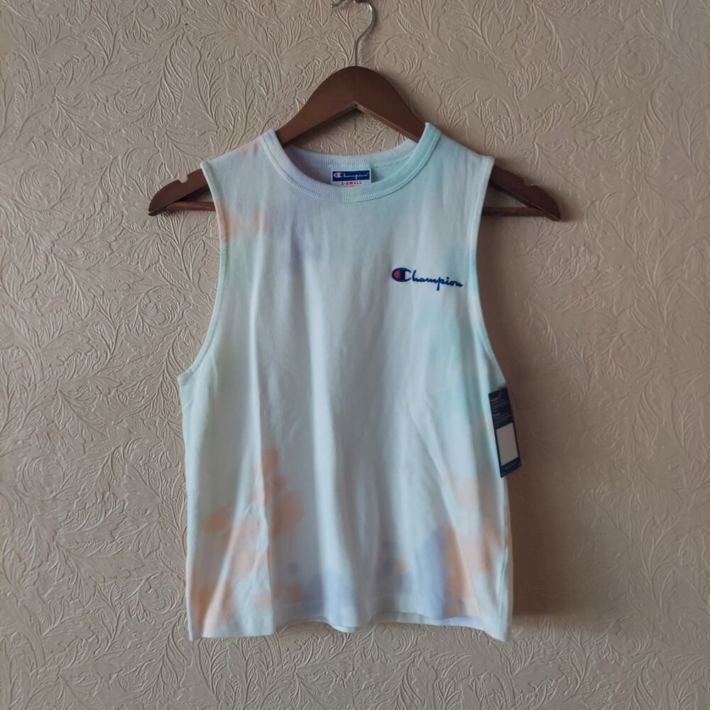 Champion Tie Dye Tank Top - Women's XS - 100% Cotton - New With Tag